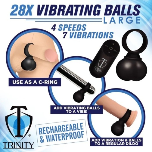 Trinity Vibes - 28X Vibro Balls L - Black photo
