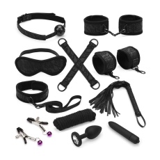 Liebe Seele - Lace Bondage Kit 11pcs - Black photo