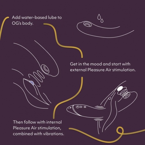 Womanizer - OG Pleasure Air G-Spot Vibrator - Dark Grey photo