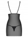 Obsessive - Lucita Chemise & Thong - Black - L/XL photo-8
