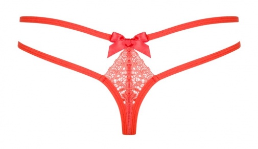 Obsessive - Intensa Double Thong - Cherry Tomato - L/XL photo