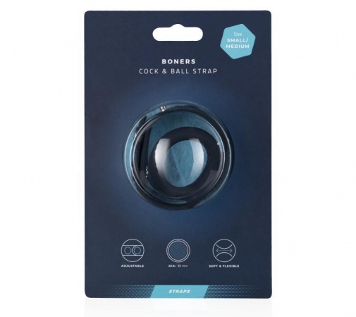 Boners - Cock & Ball Strap S/M - Grey photo