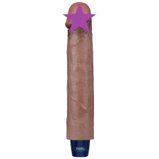 Lovetoy - 9" Real Softee Vibro Dildo - Brown photo