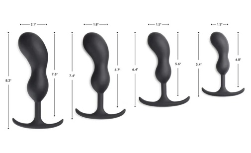 Heavy Hitters - Weighted Prostate Plug L - Black photo