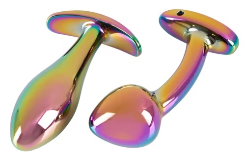 ANOS - Metal Butt Plug Set - Rainbow photo