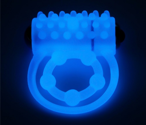 Lovetoy - Lumino Play Vibro Double Ring - Blue photo