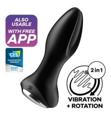 Satisfyer - Rotator Vibro Plug 2 Plus - Black photo