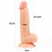 Lovetoy - 8" 極柔軟仿真陽具 - 肉色 照片-12