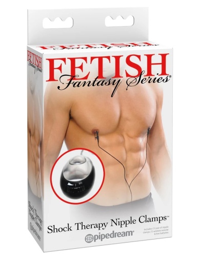 Fetish Fantasy - Shock Therapy 電擊震動乳頭夾 - 黑色 照片