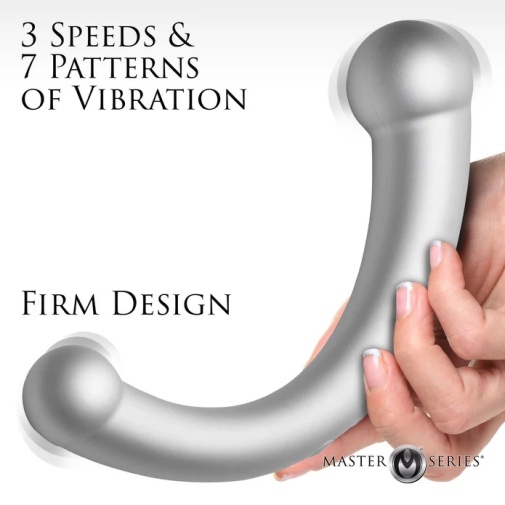 Master Series - Vibra-Crescent 弯月型双头震动器 - 银色 照片