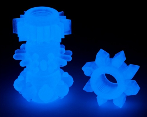 Lovetoy - Lumino Play Ring Set 4 pcs - Blue photo