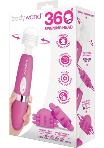 Bodywand - 充電式 360 迴轉型按摩器連配件 3件裝 照片
