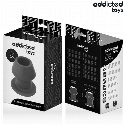 Addicted Toys - Extreme 空心後庭塞 大碼 - 黑色 照片