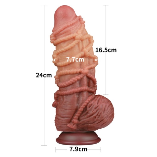 Lovetoy - 9.5" Dual Layered Cock w Rope photo