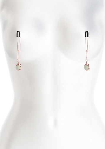 NS Novelties - Bound G1 Pearl Nipple Clamps - Gold photo