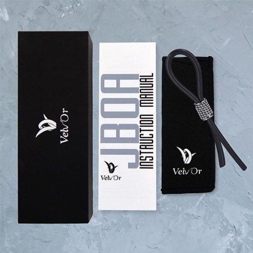 Velv'Or - JBoa 302 Adjustable Cock Ring - Black photo