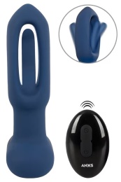 ANOS - Flicking Vibro Butt Plug - Blue photo