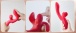 Honey Play Box - Fortexa App Flapping Dual Vibrator - Red  photo-3