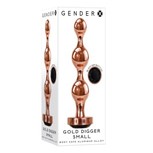 Gender X - Digger Anal Plug S - Gold photo