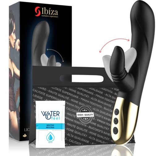Ibiza - 舐舔兔子震动棒 - 黑色 照片