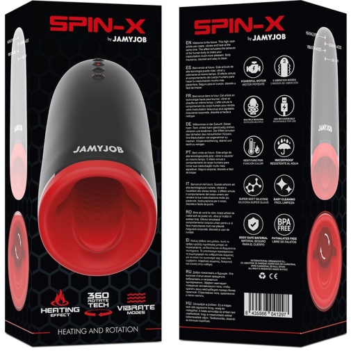 Jamyjob - Spin-X 加热旋转震动电动飞机杯 照片