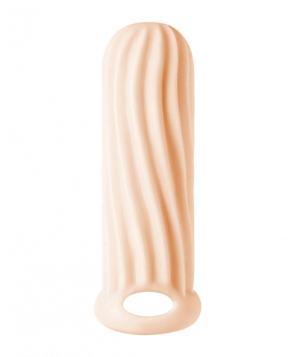 Lola Games - Homme Wide 闊版帶紋路陰莖套 中碼 - 肉色 照片