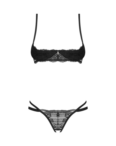 Obsessive - Nutris Crotchless Set - Black - XL/2XL 照片