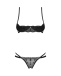 Obsessive - Nutris Crotchless Set - Black - XL/2XL 照片-4