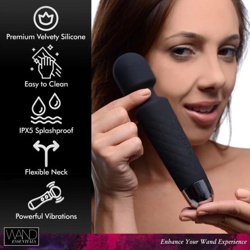 Wand Essentials - 18X Luxury Travel Massager - Black photo