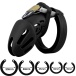 FAAK - Silicone Chastity Cage 114 - Black photo