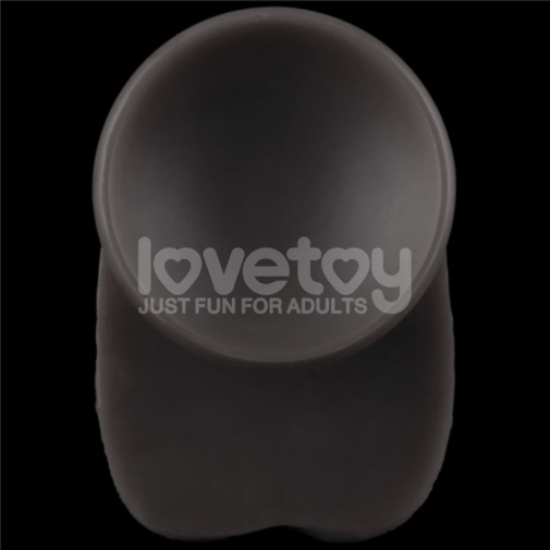 Lovetoy 16" 双层皮肤矽胶制仿真阳具 大码  - 黑色 照片