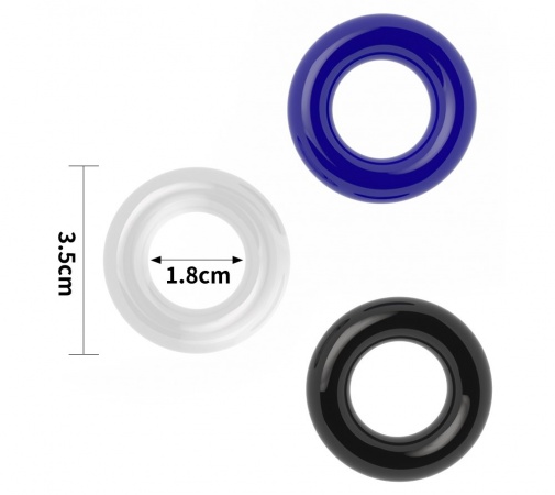 Lovetoy - Power Plus Triple Donut Ring Set photo