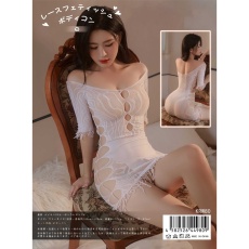 KR - 蕾絲狂熱性感短裙 KRW-080 - 白色 照片