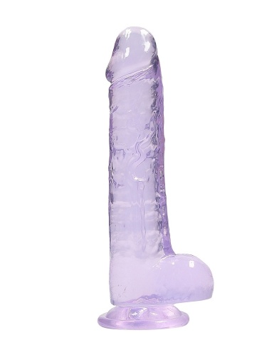 RealRock - 8" 仿真假陽具連陰囊 -紫色 照片