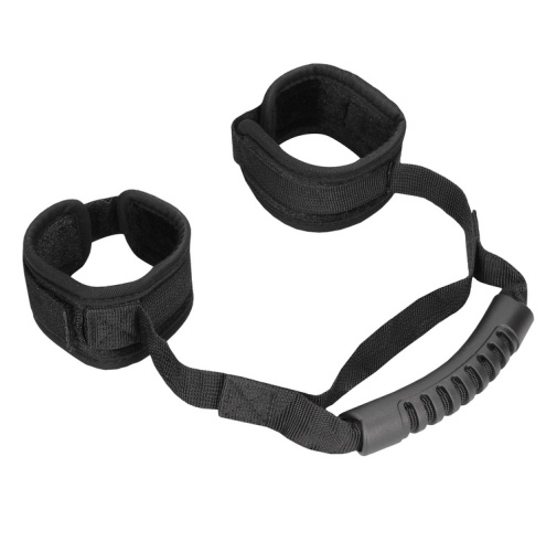 Ouch - Adjustable Hand Cuffs w Handle photo
