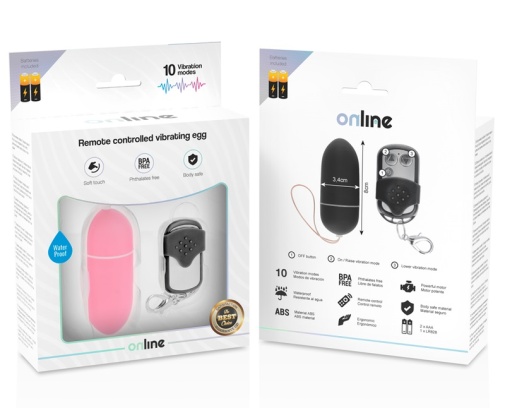 Online - Vibro Egg w Remote L - Pink photo