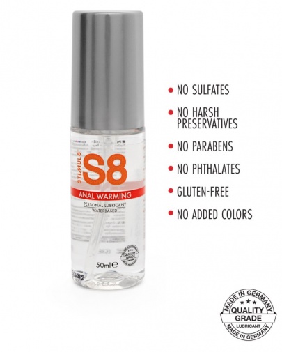 S8 - 暖感水性後庭潤滑劑 - 50ml 照片