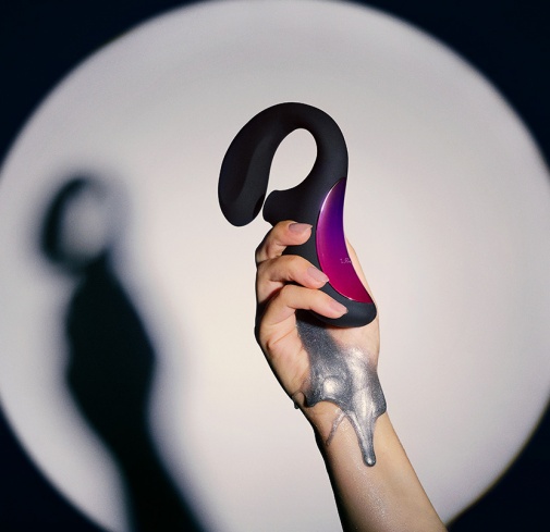 Lelo - Enigma 陰蒂吸啜及G點雙重刺激聲波按摩器 - 深玫瑰色 照片