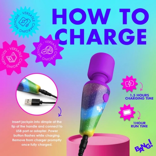 Bang! - Rainbow Mini Wand Vibrator 照片