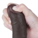Lovetoy - 7.5" 微曲带包皮仿真阳具 - 啡色 照片-9