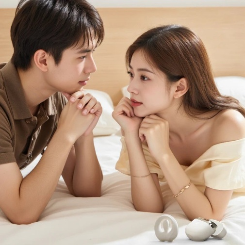 Zalo - Apis APP Couple Ring - Ivory White 照片