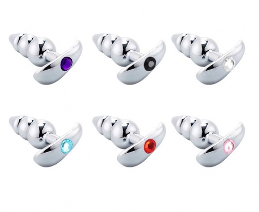 MT - Detachable Anal Plug w 2 Balls, Ring & Anchor photo