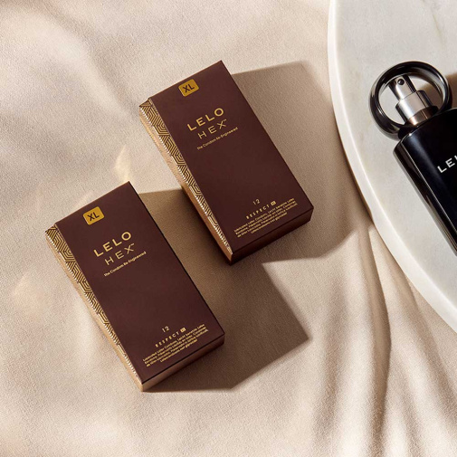 HEX - Respect XL 贴身防滑设计乳胶避孕套加大码 - 12片装 照片