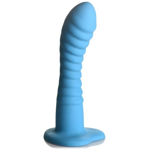 Simply Sweet - Ribbed Dildo - Blue photo