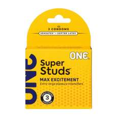 One Condoms - Super Studs Condoms 3's Pack  照片