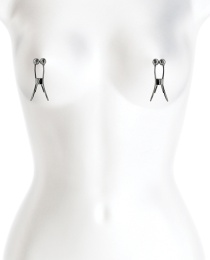 NS Novelties - Bound C1 Nipple Clamps - Gunmetal photo