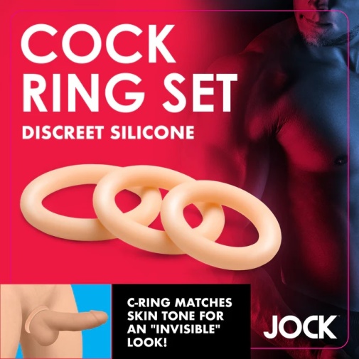 Jock - 阴茎环套装 - 白皮肤色 照片