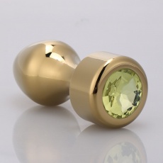 MT - 后庭塞 107x40mm - 金色/黄色 照片