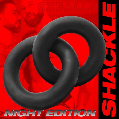 Oxballs - Shackle Double Ring - Night Black 照片