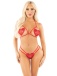 Leg Avenue - Illicit Affair Heart Lingerie Set - Red photo
